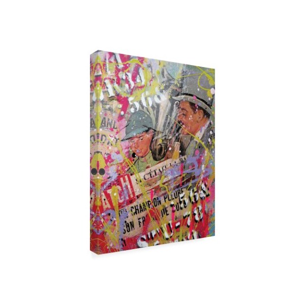 David Drioton 'Top Hat Graffiti' Canvas Art,35x47
